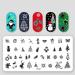 Minkissy Christmas Nail Art Stamp Plate Set - 5-Part Holiday Designs for Festive Manicures | Snowflakes Reindeers Trees & Bells - Buy Online on GoSupps.com