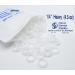 Sonic Dental - Clear Non Latex 1/4" Heavy 4.5 oz - Orthodontic Elastic - Braces - Small Dental Rubber Bands - Made in the USA