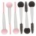 BELLIFFY 6pcs Sponge Makeup Brush Travel Makeup Eye Shadow Brush Makeup Sponge Brush Makeup Make up Sponge Brush Makeup Tool Makeup Double Head Brush Eyebrow Sponge Brush Mascara