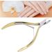 Nail Cuticle Nippers with Stainless Steel Blade Dead Skin Scissors Pliers for Pedicure Manicure Easy to Use Compact & Portable Size (Gold) - Buy Online on GoSupps.com