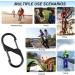 36 Pieces Mini Carabiner Hooks - Metal 8-Shaped Doppelkarabiner for Camping & Home Use (Black) - Buy Online on GoSupps.com