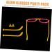 Healeved 30 Sets Glow in the Dark Glasses - Stylish Slim Mirror Frame Kit for Brilliant Nighttime Looks - Perfect for Parties & Events - Buy Online on GoSupps.com