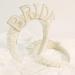 scicent Headband Glitter Padded White Pearls Embellished Hair Bands for Costume Shiny Jeweled Head Bands for Brides and Bridesmaid Fashion Beaded Hairband Wedding Hair Accessories for Women - 28810 - Buy Online on GoSupps.com