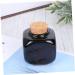 SOESFOUFU Wooden Cork Bottle Manicure Ceramic Cork Bottle Manicure Dishes Manicure Liquid Bottle Manicue Cups Bottle Nail Art Tools Cerace Ceramic Bottle with Cork Bamboo Ceramics 7.50X5.50X5.50CM Black - Buy Online on GoSupps.com