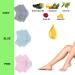 Vented Moisturizing Gel Heel Socks 3 Pairs - Toeless Spa Socks for Foot Care Treatment - Cracked Heels, Dry Feet, Foot Calluses - Gray, Green, Pink - Buy Online on GoSupps.com