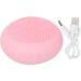 Facial Cleansing Brush Soft Silicone 5 Times Heating Energy Waterproof Electric Facial Cleanser to Absorb Nutrients (Pink) - Buy Online on GoSupps.com