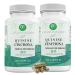 The Supermom Company Quinine Cinchona Bark Extract 1000 mg Herbal Supplement for Muscle & Leg Cramp Relief, Digestive Support & Immune Health 120 Capsules, Non-GMO, Made in USA (2 Bottles)