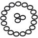 100 PCs hair tie black elastic hair band |Braid tape is suitable as hair accessories without a metal bracket.