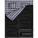 CANWAY Double Sleeping Bag,2 Person Sleeping Bag Lightweight Waterproof with 2 Pillows for Camping, Backpacking, or Hiking Outdoor for Adults or Teens Queen Size XL Flannel