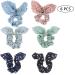 6-Piece Chiffon Ponytail Set | Satin Elastic Hair Ties & Bowknot Scrunchies for Women Girls & Children - International Shipping Available - Buy Online on GoSupps.com