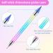 Bewudy 3 Pcs Nail Rhinestone Picker Dotting Pen Set | Dual-ended Wax Pencil Tool for Nail Art DIY Decoration | Jewelry Dotting Pen in Blue Pink Purple - Buy Online on GoSupps.com