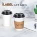 FIFWVGP 12 oz Disposable Coffee Cups with Lids - 100 Pack | Sleeves, Stir Straws | To Go Hot Cups for Tea, Coffee, Hot Chocolate - Buy Online on GoSupps.com