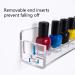 NIUBEE Clear Acrylic Nail Polish Organizer Display - Wall Mounted Shelf for 90 Bottles - 15 Inch (Pack of 6) - Buy Online on GoSupps.com