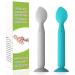 Youngso Diaper Cream Spatula - Diaper Cream Applicator with Suction Cup Base - Hygienic and Easy to Clean -Butt Spatula for Baby Essentials -Baby Shower Gifts - 2 Pack Blue & Gray 2 Pack A Blue & Gray