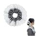 Large Hair Scrunchies for Women White Lace Scrunchies Elastic Hair Bands Soft Hair Ties Scrunchy Ponytail Holders Bobbles Hair Scrunchie Accessories for Ladies Girls for Thick Hair