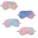 DAZAIGE 4 Pieces Plush Sleeping Masks Tie Dye Gradient Blindfold Masks with Satin Back&Elastic Band Soft Comfortable Eye Cover Travel Nap Rest Sleeping Aid Eyepatch for Sleepover Birthday Party Favor