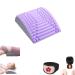 Neck and back cushion with self-heating neck warmer back nack for pain relief in the lower back area lumbar support herniated disc on the spine board (color: purp purple
