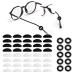 Silicone nose pads glasses self -adhesive non -slip silicone nose pads nose pads for glasses silicone nose pads glasses glasses anti -slip elastic glasses ear pads glasses anti -slip 20 pairs