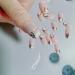 Short Simple Flower Almond Fake Nails with Purple Daisy Design - 24PCS - Buy Online on GoSupps.com