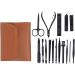 PSGS Nail Clippers Suit 4/12/16Pieces Nail Clippers Nail Scissors Fold Bag-Beauty Manicure Nail File Tool (Color : 4 pcs Black Blue) - Buy Online on GoSupps.com