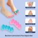 ZnnaYoha Toe Separators (4 PCS) - Soft Gel Toe Spacers for Foot Pain Relief - Bunion Corrector - Universal Size (Pink/Blue) - Buy Online on GoSupps.com
