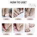 550PCS Clear Acrylic Full Cover Fake Toe Nail Tips for DIY Nail Art - Buy Online on GoSupps.com
