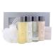 Pure by Gloss Gift Set   Fresh Lemon Scent   for All Hair and Skin Types   With Shampoo  8.5oz   Conditioner  8.5oz   Body Wash  8.5oz   Body Lotion  8.5oz   Body Bar  4oz   & Loofah   Cruelty Free