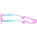 Children's Blue Light Filter Glasses - UV Block TR90 Round Frame for Girls + Anti-Slide Tape & Pink Glasses Case - Buy Online on GoSupps.com