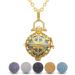 INFUSEU Peace and Love Sign Essential Oils Diffuser Necklace | Aromatherapy Lava Rock Stone Jewelry for Women - Shop Now - Buy Online on GoSupps.com