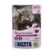 BOZITA wet food bites in sauce with turkey 12x85g pouch portion bag - grain-free - for adult cats with TURKEY in sauce