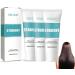 KYOSK Hair Straightener Cream Keratin Hair Treatment Straightener Protein Correcting Hair Straightening Cream Silk and Gloss Nourishing Smoothing for All Hair Types (3pcs)