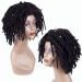 YEZHIQIU 8 Short Dreadlock Wig - Natural Black Synthetic Hair, Heat Resistant Faux Afro Locs Braids Wigs (1B) - Buy Online on GoSupps.com
