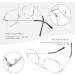 Buy LINVO Vintage Aviator Glasses - Classic Metal Frame Stylish Non-Prescription Glasses for Men & Women - Black Fake Glasses - Buy Online on GoSupps.com