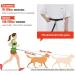 Snocyo Jogging Leash for Medium & Large Dogs - Elastic Reflective Double Handle & Waist Belt - Perfect for Active Dog Owners - Black & Orange - Buy Online on GoSupps.com