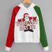 Bigfanshu Woman Code Fashion Christmas Sweater Print Hooded Round Collar Long Sleeves Tops - Buy Online on GoSupps.com
