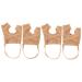 Sosoport 2 Pairs Toe Orthosis Bunion Pad for Men Bunion Cushion Bunion Pad for Women Toe Separators for Women Hammertoe Brace Bunion Splint Hammertoe Pad Feet Care Products for Women Cloth 15.00X8.50X1.00CMx2pcs Light Brownx2pcs