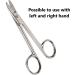 Professional Stainless Steel Beauty Scissors for Manicure, Pedicure, and Grooming - Curved Blade Nail Scissors for Men and Women - Buy Online on GoSupps.com