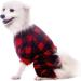 SCENEREAL Red Plaid Pet Pajamas - Soft Medium Dog Sweaters - Buy Online on GoSupps.com