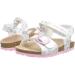 Geox Baby Girl's B Sandal Chalki - White/Silver - Size 4.5 UK Child - Buy Online on GoSupps.com