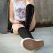 Buy Asudaro Outdoor Running Socks - 6 Pairs Compression Socks for Edema & Swollen Ankles - Zippered Knee Height - Sizes S/M L/XL XXL - Black Skin Butterfly Colors - Buy Online on GoSupps.com