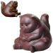  G n rique Express Your Love For Pets Pets Art | Cute Kung Fu Cat Purple Clay Tea Pet For Tea Tea Accessories Our Pet Is Fab - Buy Online on GoSupps.com