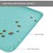 Reopet Silicone Pet Feed Mat - Waterproof Dog & Cat Mat with Elevated Edges | 47 x 30 cm | Teal - Perfect for Mess-Free Feeding - Buy Online on GoSupps.com
