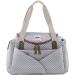 B aba - diaper bag Sydney II - Modulable large capacity - large cocoon winding area - insulating compartment for baby food fastening system for strollers handles - gray/coral