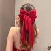 FOMIYES Hair Bows for Women Girls Bow Hair Clips Long Tail Ribbon Hair Clips Satin Silk Large Big French Barrettes Ponytail Holder Red - Buy Online on GoSupps.com