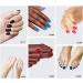 Lagunamoon Gel Nail Polish Set - Red Black White Colors - Long Lasting Salon Quality - UV LED Light - 8ml Hot Lips - Manicure Gift Set - Buy Online on GoSupps.com