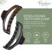 Parcelona French Slim Small Tortoise Shell Celluloid Hair Claw Clip - Brown/Black - Buy Online on GoSupps.com