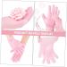 Housoutil 1 Pair Beauty Protective Glove Tropical Headdress Exfoliating Hand Gloves Dry Rough Hand Moisturizing Skin Hand Gloves Led Eyebrow Clip Sebs Cosmetic Dry Skin Miss Pink - Buy Online on GoSupps.com