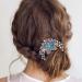inSowni Luxury Glitter Jeweled Hair Combs - 6 Pack Gold Metal Hair Accessories for Women and Girls - Buy Online on GoSupps.com
