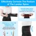ACWOO Adjustable Lower Back Support Brace with Double Pull Design for Slipped Disc Pain Relief - Buy Online on GoSupps.com
