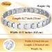 Vicmag Lymphatic Drainage Magnetic Bracelets for Women | Adjustable Titanium Steel Double Rows Brazaletes | Removal Tool & Gift Box Included - Silver - Buy Online on GoSupps.com